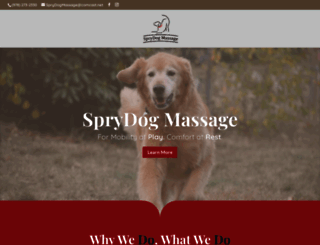 sprydogmassage.com screenshot