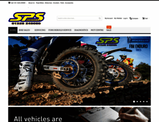 spsmotorcycles.co.uk screenshot