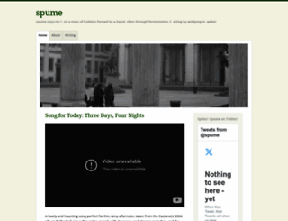 spume.wordpress.com screenshot