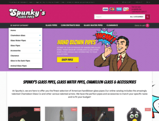 spunkysglasspipes.com screenshot