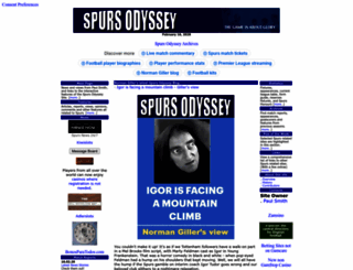 spursodyssey.co.uk screenshot