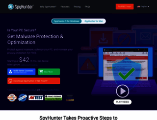 spyhunter.com screenshot