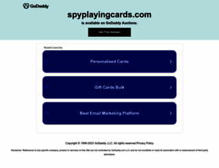 spyplayingcards.com screenshot
