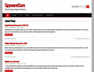 spywarecure.com screenshot
