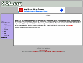 sql.org screenshot