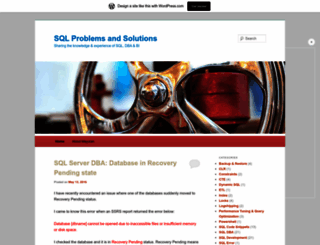 sqlandsql.wordpress.com screenshot