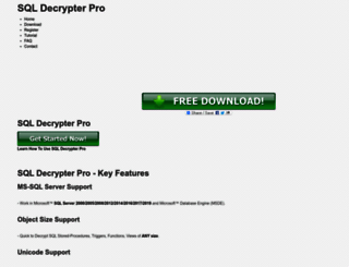 sqldecrypter.com screenshot