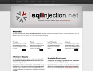 sqlinjection.net screenshot