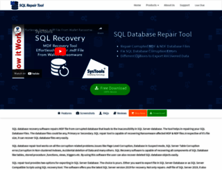 sqlrepairtool.org screenshot