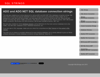 sqlstrings.com screenshot