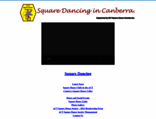 squaredancecanberra.org screenshot