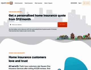 squareoneinsurance.com screenshot