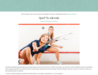 squash-club.com.pl screenshot