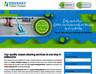 squeakycleancarpet.com.au screenshot