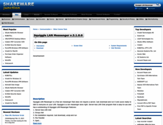 squiggle-lan-messenger.sharewarejunction.com screenshot