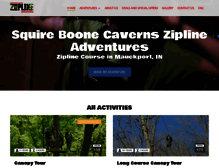 squireboonecavernsziplines.com screenshot