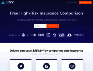sr22insurancequotes.org screenshot