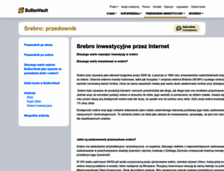 srebro.bullionvault.pl screenshot