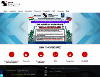 srecwarangal.ac.in screenshot