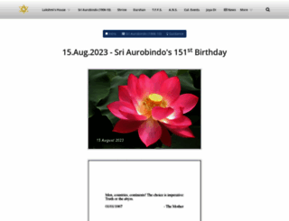 sriaurobindoinstitute.org screenshot