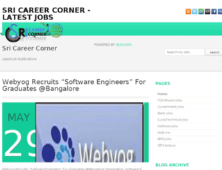 sricareercorner.com screenshot