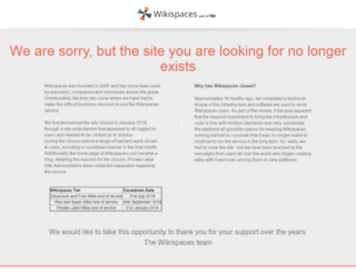 sridgway.wikispaces.com screenshot