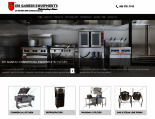 sriganeshequipments.com screenshot