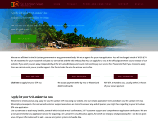 srilanka.evisas.org screenshot