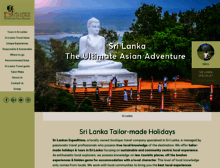 srilankanexpeditions.co.uk screenshot