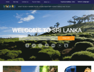 srilankatourism.org screenshot
