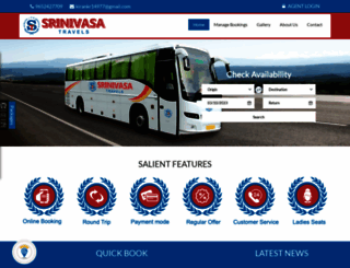 srinivasabus.com screenshot