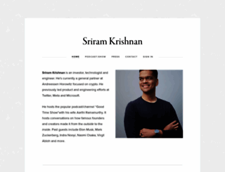 sriramkrishnan.com screenshot