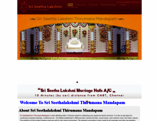 sriseethalakshmithirumanamandapam.com screenshot