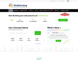 srkwebhosting.com screenshot