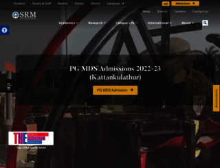srmuniv.ac.in screenshot