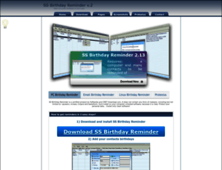 ss-birthdayreminder.com screenshot