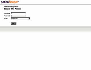 ssa.patientkeeper.com screenshot