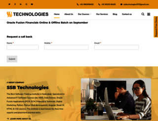 ssbtech.in screenshot