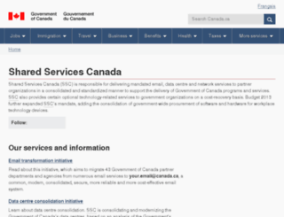 Access ssc-spc.gc.ca. Shared Services Canada - Canada.ca