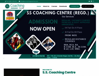 sscoachingcentre.com screenshot