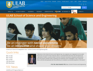 sse.ulab.edu.bd screenshot