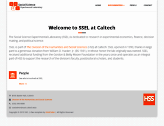 ssel.caltech.edu screenshot