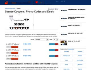 ssense.getyourcouponcodes.com screenshot