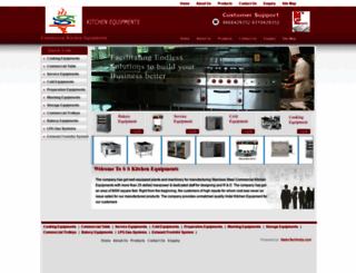 sskitchenequipments.com screenshot