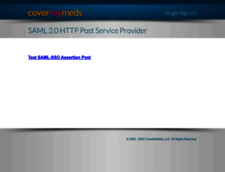 sso.covermymeds.com screenshot