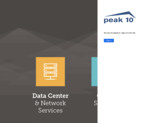 sso.peak10.com screenshot