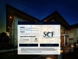 sso.scf.edu screenshot