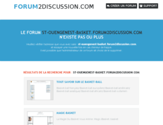st-ouengenest-basket.forum2discussion.com screenshot