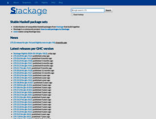 stackage.org screenshot