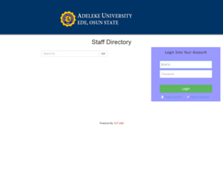 staffdir.adelekeuniversity.edu.ng screenshot